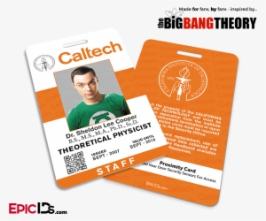 The Big Bang Theory Inspired Caltech Staff Id - Big Bang Theory Caltech