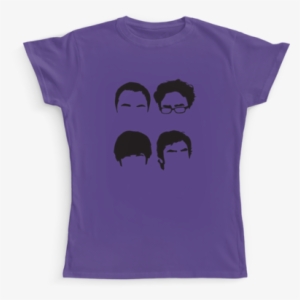 4 Faces The Big Bang Theory Camaloon T-shirts - Big Bang Theory Cliparts