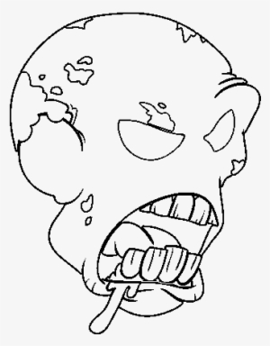 Desenho De Cabeça De Zombie Para Colorir Colorir Com