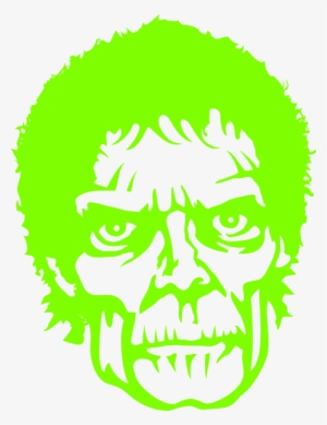 Beängstigendes Zombie-monster-gesicht Grußkarte