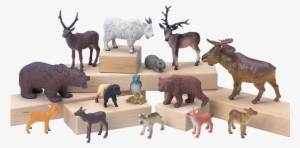 Forest Animals Set Of - 14 Piece Forest Animal Play Set For Kids