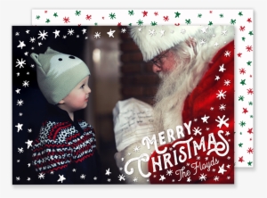 Snowy Corners Christmas Card - Cookies For Santa Letterhead Laser & Inkjet Printer
