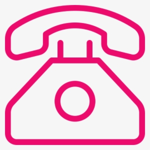 Rotary Phone Icon Pink - Phone Icon Png Pink