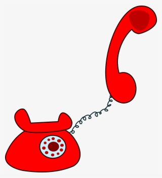 Cord - Red Phone Cartoon Png