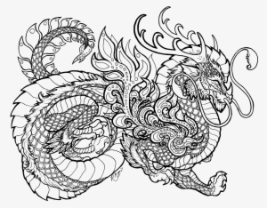 Coloring Pages For Adults - Adult Colouring Pages Dragon