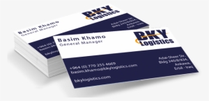 logistics business cards design bky logistics business - visiting card logistics design