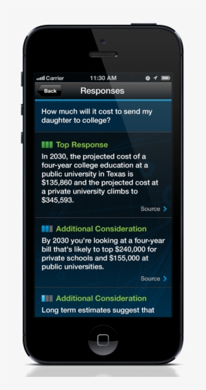 Sample Watson Smartphone App