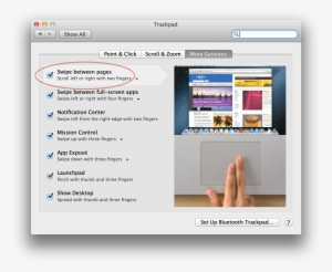 pageswipe - trackpad system preferences macbook air