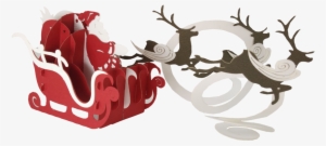 Santa Sleigh - Reindeer