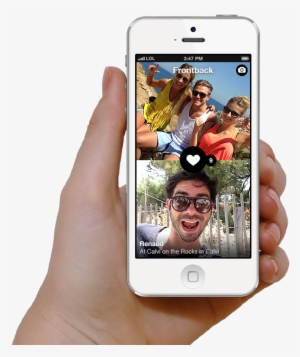 App Uses Both Iphone Cameras Simultaneously To Show - Selfie With Iphone Png