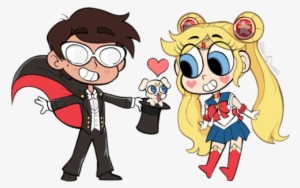 I Tried Drawing Marco As Tuxedo Mask And Star As Sailor - Star Butterfly And Marco Chibi