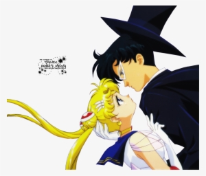 Download - Sailor Moon And Tuxedo Mask Transparent