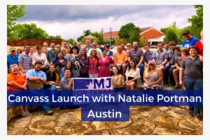canvass launch with natalie portman and swing left