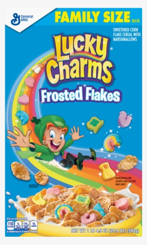 Lucky Charms Frosted Flakes, - Lucky Charms Frosted Flakes