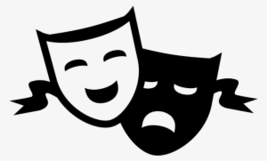 Theatre Clipart Comedy Tragedy - Drama Masks Transparent Background