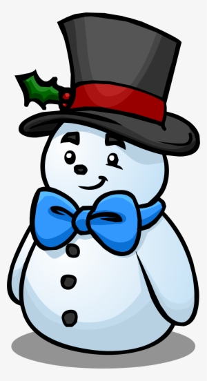 Top Hat Snowman Sprite 002 - Club Penguin Cheats 2010