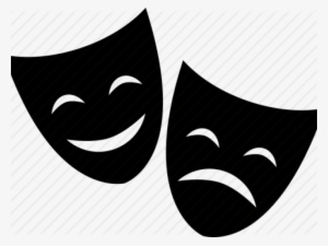 Happy And Sad Masks - Happy Sad Mask Vector