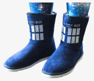 Tardis Boot Slippers - Doctor Who Slippers
