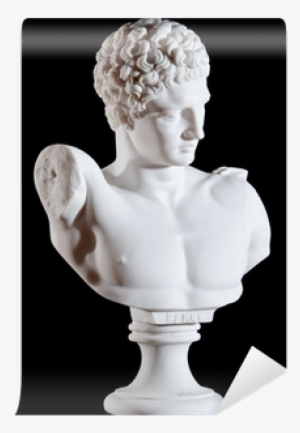 White Marble Bust Of Statue Hermes And The Infant Dionysus - Dionysus