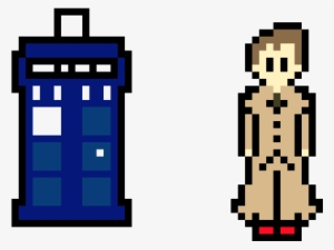 Doctor And The Tardis - Illustration
