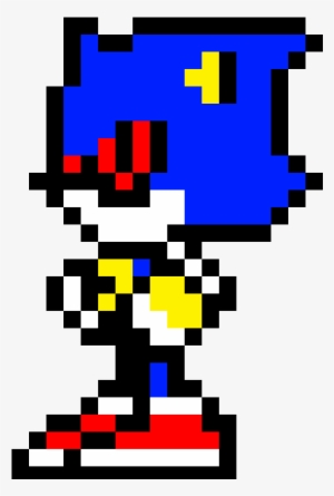 Simple Metal Sonic - Metal Sonic Pixel Art