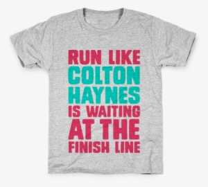 Run Like Colton Haynes Is Waiting Kids T-shirt - T Shirt Design For Math Teachers