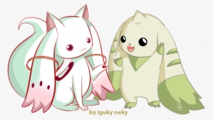 Kyubey & Terriermon - Terriermon