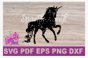 Svg Distressed Grunge Unicorn Silhouette Svg Design - Parental Guidance Patnubay At Gabay