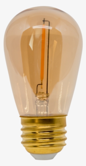 12v/120v Led S14 Amber Tinted Classic "edison" Style - Incandescent Light Bulb