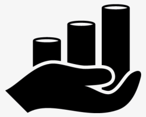 Coins Stacked On A Hand Palm Vector - Hand Coins Icon Png