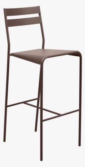 facto - fermob facto bar chair - h 75 cm - metal. nutmeg