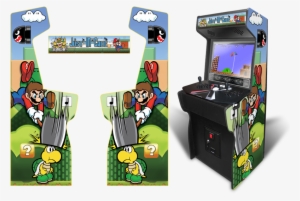 Custom Permanent Full Size Mario Attacks Koopa Troopa - Arcade Cabinet Mario Super