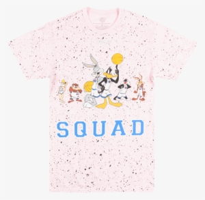 Looney Tunes Space Jam Tunes Squad T-shirt Pink Splatter - Space Jam
