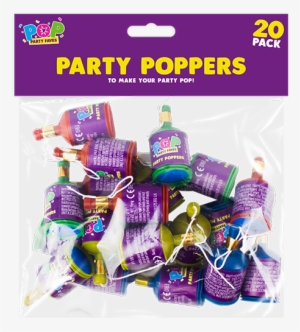 Party Poppers - 20 Pack - Party Poppers 20 Pack