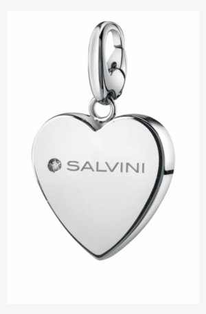 Silver Heart Charms Of Love Pendant With Diamond - Charm Bracelet