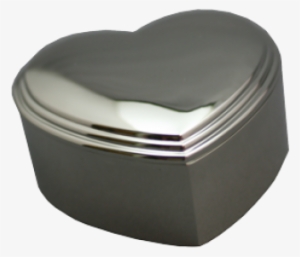 Silver Heart Jewelry Box - Silverplated Heart Box