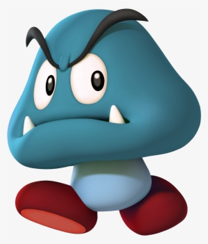 Mario Bros Clipart Enemy - Super Mario Blue Goomba