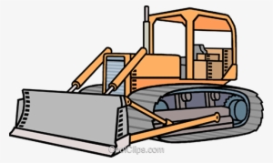 Bulldozer - Plow Clipart