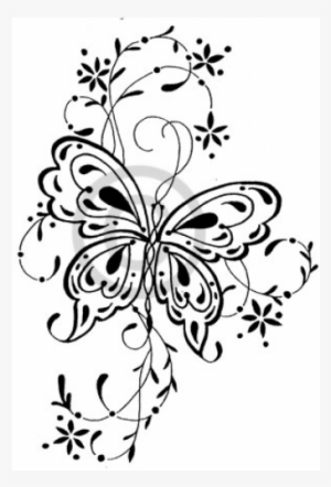 Filigree Butterfly Cling Stamp