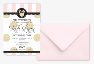 Minnie Mouse Baby Birthday Invitations Dcmediadesign1 - Envelope