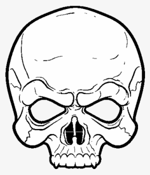 Skull Mask Coloring Page - Diseños De Mascaras De Calaveras
