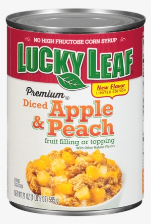 Premium Diced Apple & Peach Fruit Filling - Lucky Leaf Pie Filling, Premium, Strawberry Rhubarb
