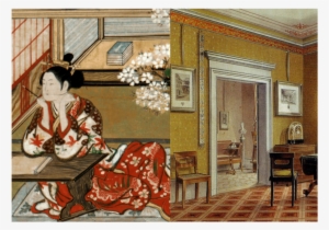 Painting From The Tale Of Genji And A 19th Century - Mystery Of The Yellow Room (dodo Press)