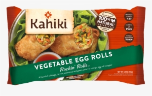 Kahiki Vegetable Egg Rolls Rockin' Rolls, 2 Egg Rolls, - Kahiki Thai Basil Chicken Yum Yum Stix, 3-pack