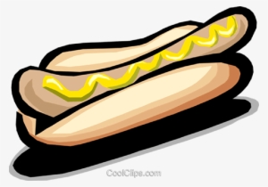 Hot Dog/frankfurter Royalty Free Vector Clip Art Illustration - Cachorro Quente Vetor Corel