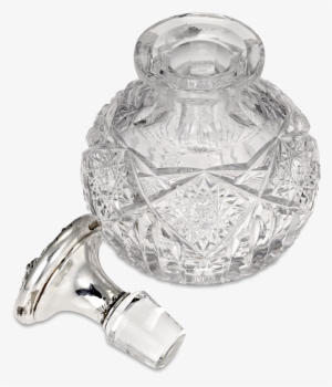 American Brilliant Period Cut Glass And Silver Perfume - Glass