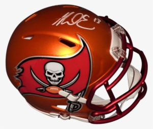 Mike Evans Autographed Tampa Bay Buccaneers Mini Helmet - Jameis Winston Autographed Helmet - Bucs F S Authentic