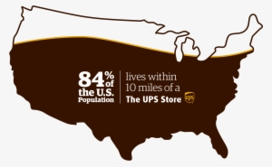 84% Of The Us Population Lives Within A The Ups Store - 1932 Election Map By County