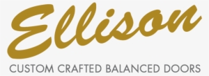 Custom Crafted Balanced Doors - Ellison Custom Balanced Doors Logo