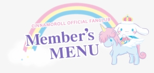 Cinnamoroll Official Fanclub Member's Menu - Fête De La Musique